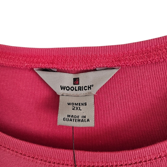 NWT Woolrich Salmon Pink 100% Cotton Tank Top, Size 2XL - Picture 2 of 6